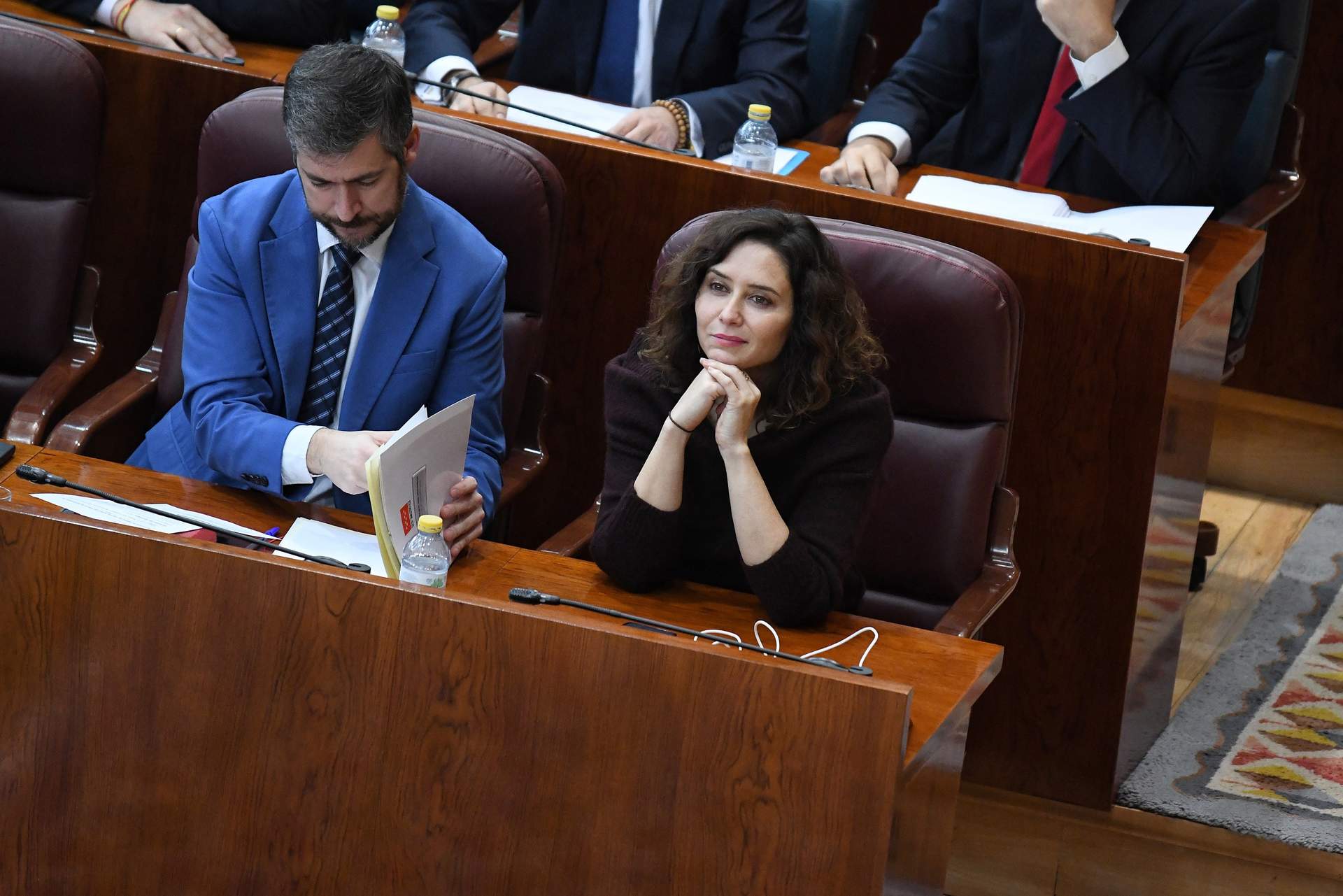 Isabel Díaz Ayuso en uno de los plenos de la Asamblea de Madrid