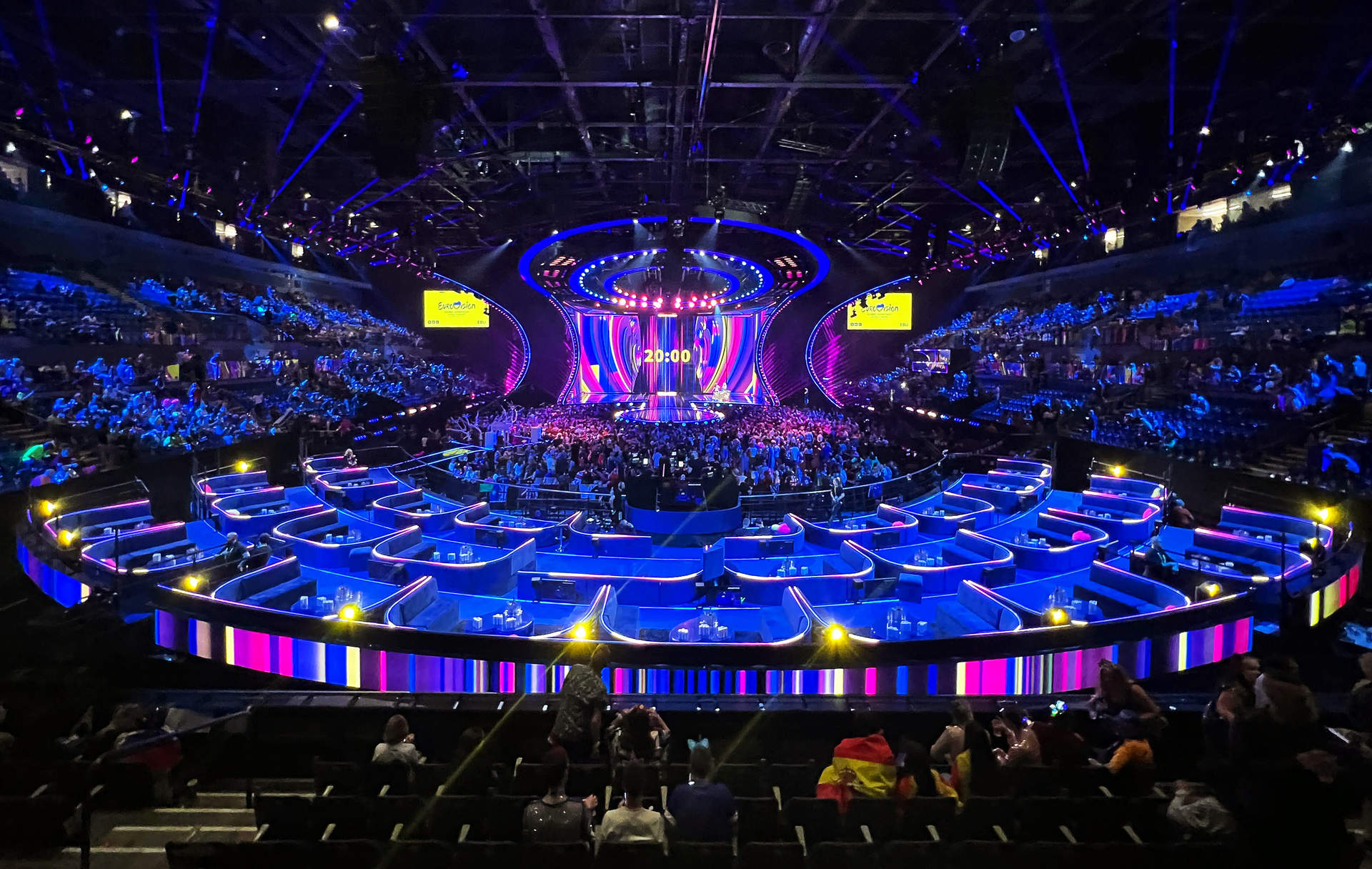 El escenario de la última edición de Eurovisión en Liverpool.