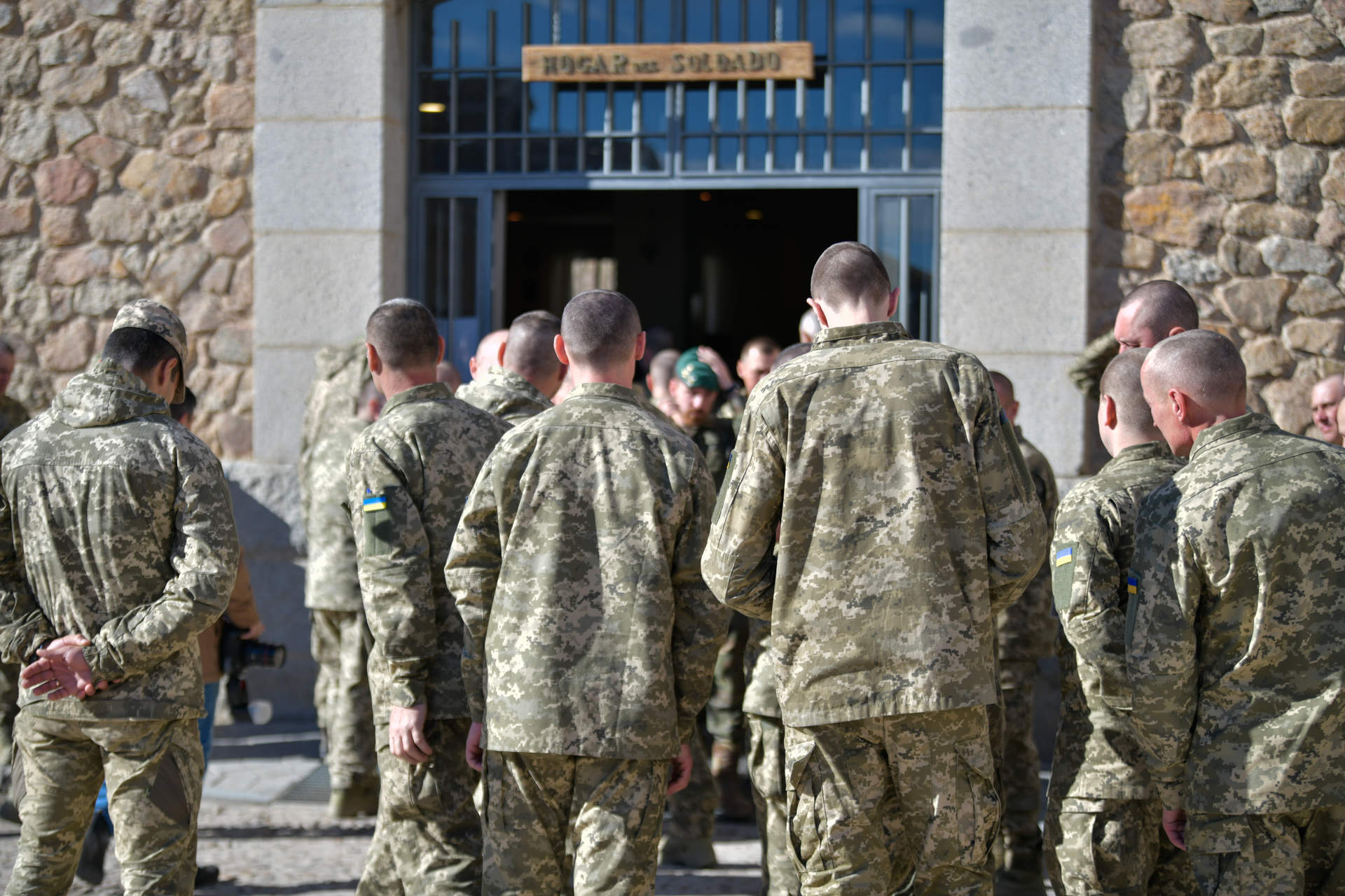 Militares ucranianos en la Academia de Infantería, de Toledo (Foto: Eusebio García del Castillo / Europa Press).