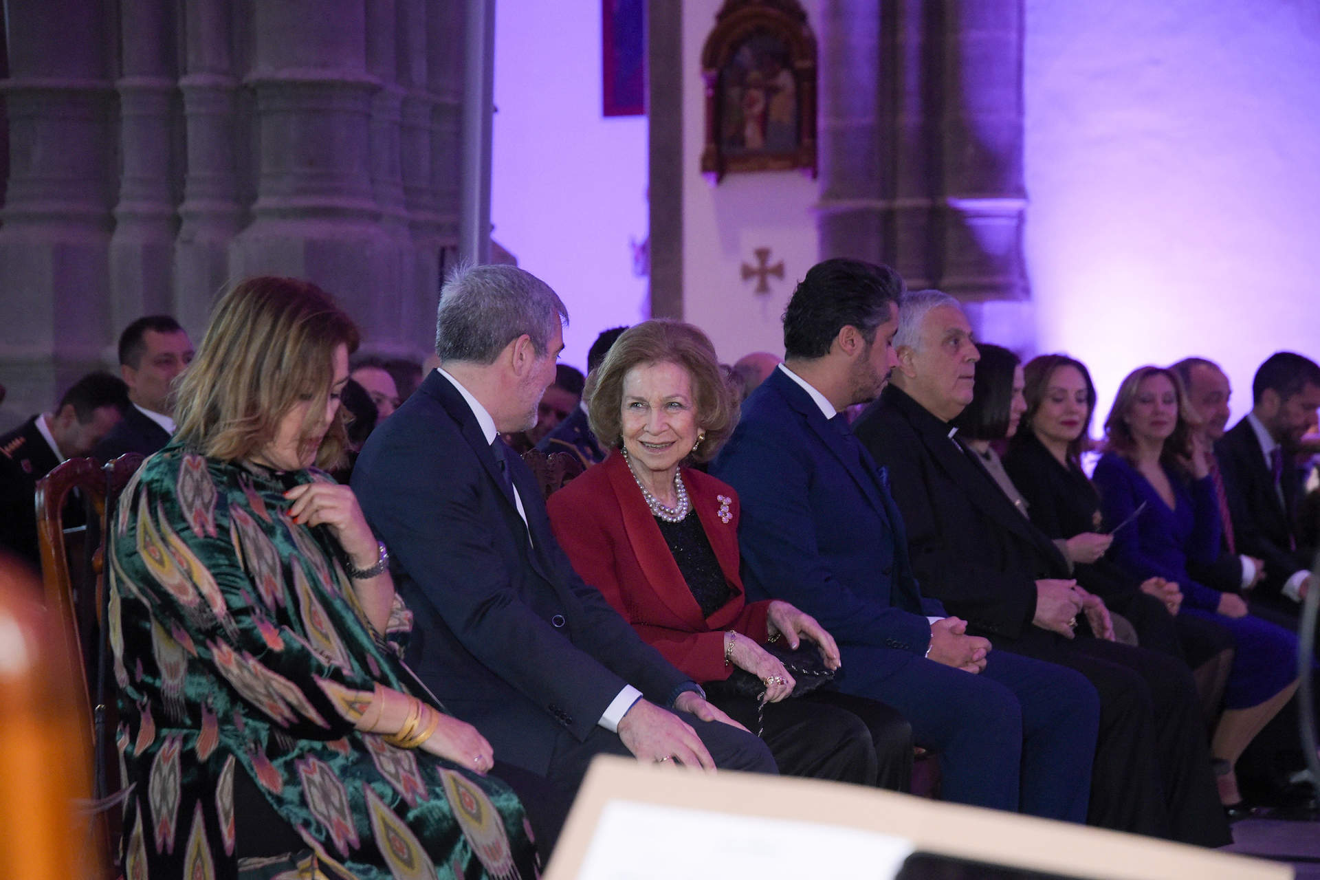 La Reina Sofía preside en La Laguna (Tenerife) el concierto por el 30 aniversario de las Ciudades Patrimonio