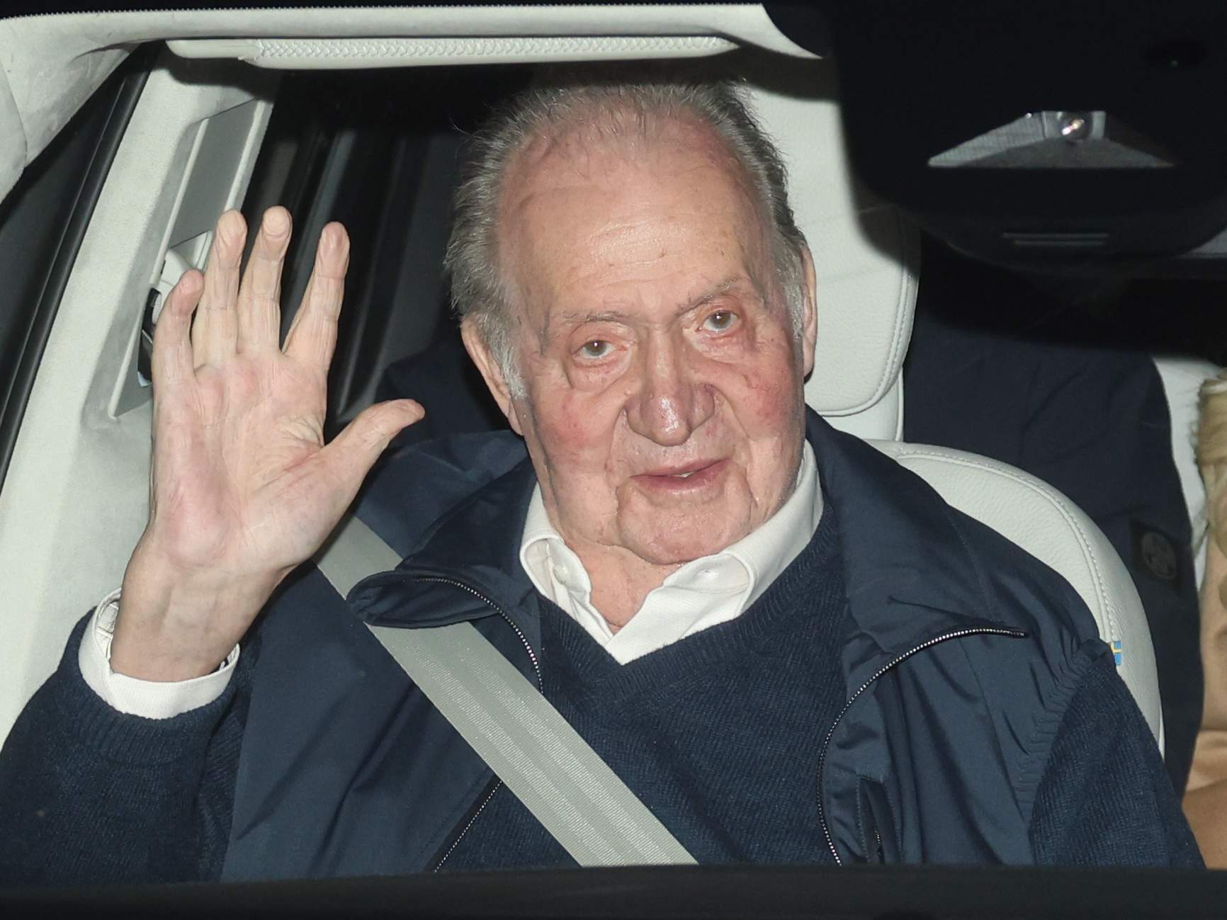 El Rey Juan Carlos abandona Sanxenxo