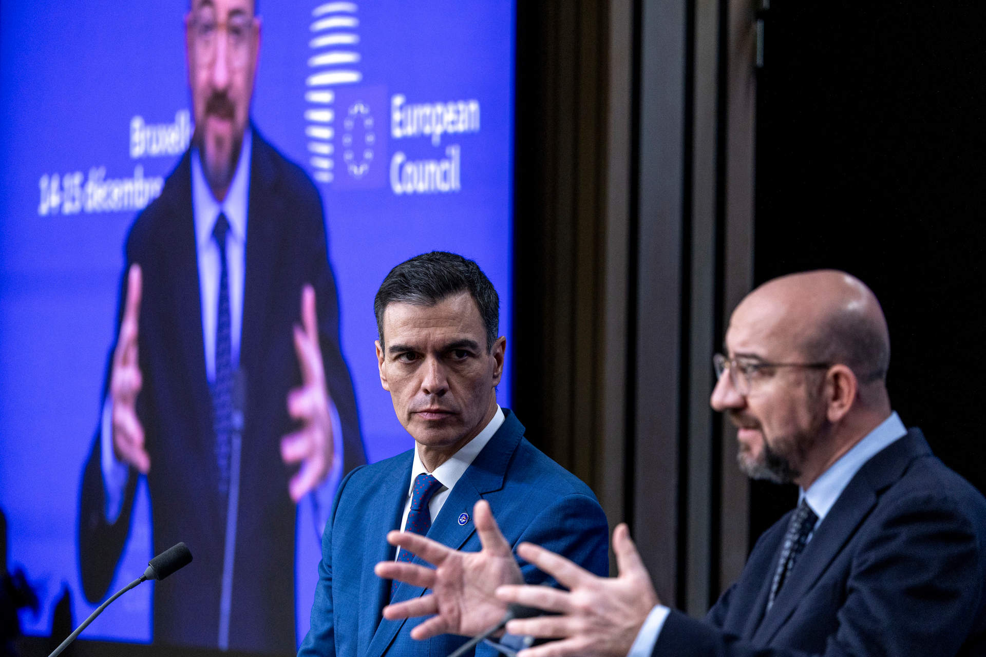 Sánchez defiende ante Charles Michel objetivos más ambiciosos para el crecimiento económico y la autonomía de la UE