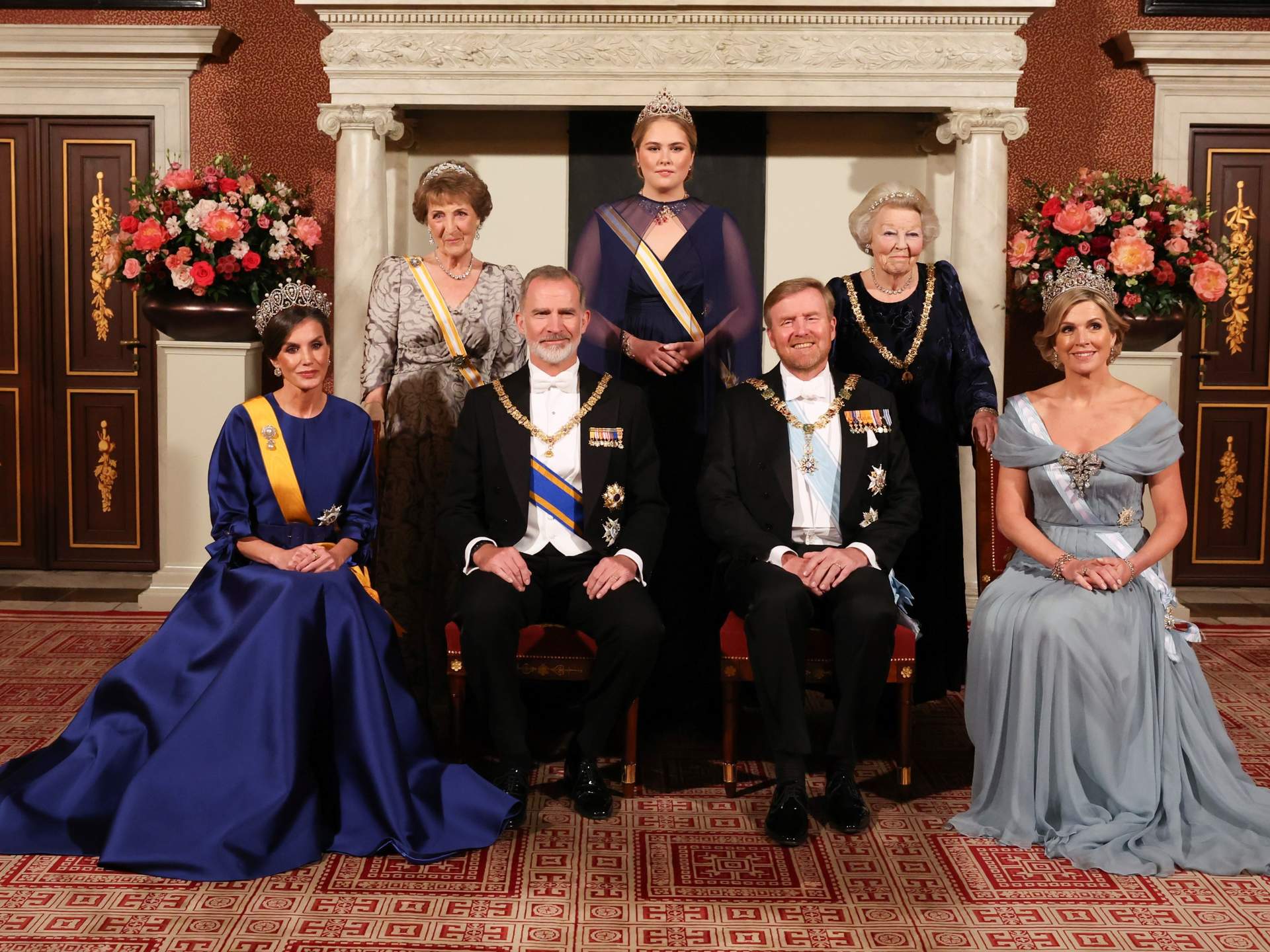 La Reina Letizia, impresionante en la cena de gala en los Países Bajos