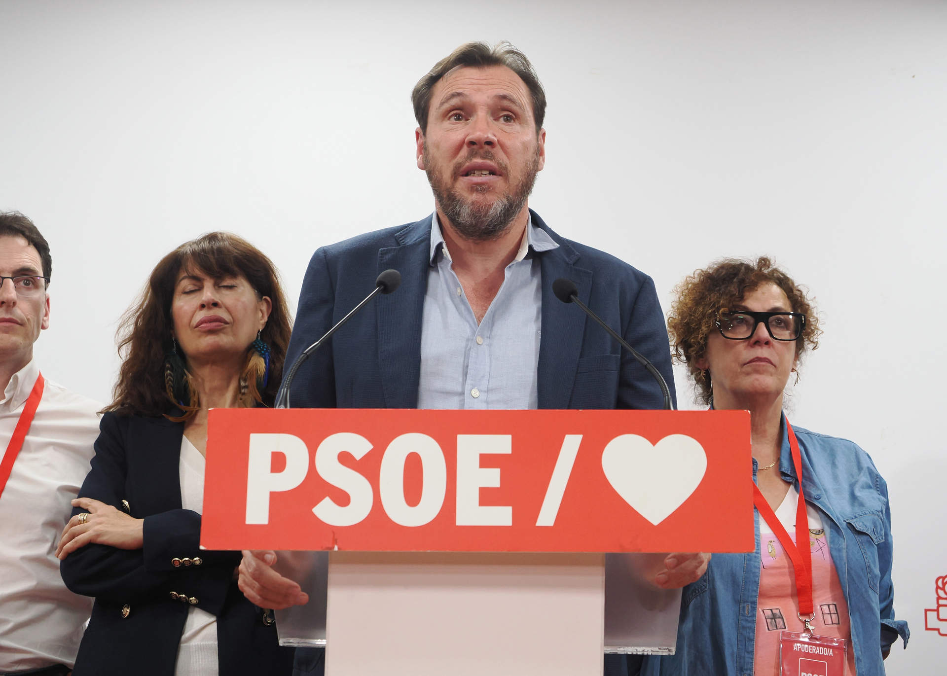 El ministro de Transportes , Óscar Puente, a 28 de mayo de 2023, en Valladolid, Castilla y León.