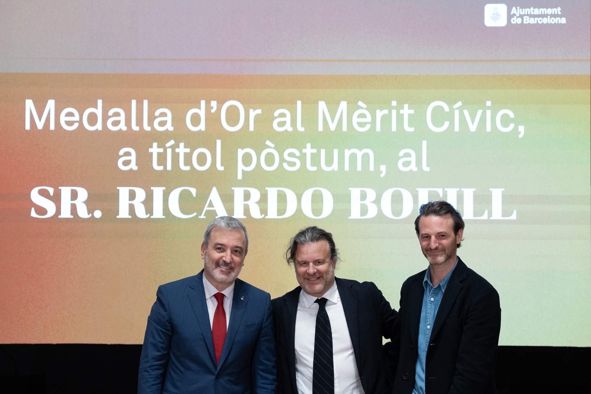 Collboni entrega la Medalla de Oro al Mérito Cívico al arquitecto Ricard Bofill a título póstumo