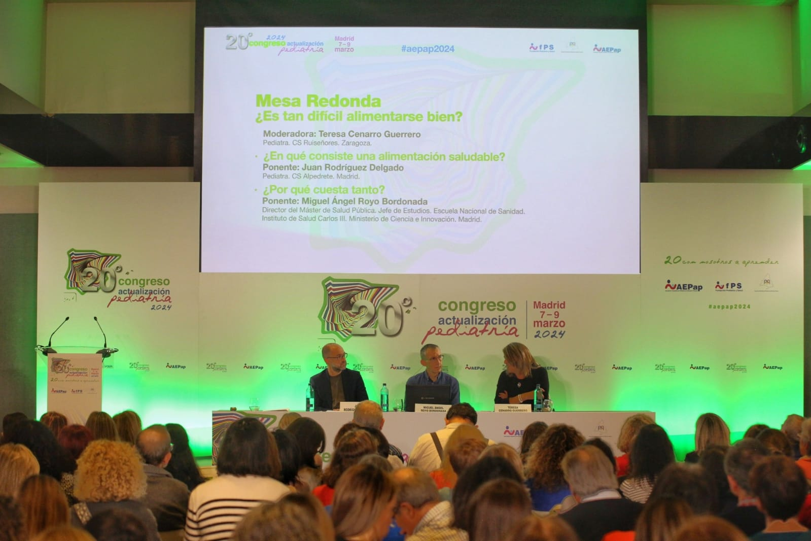 Mesa redonda de nutrición en el Congreso de Asociación Española de Pediatría de Atención Primaria