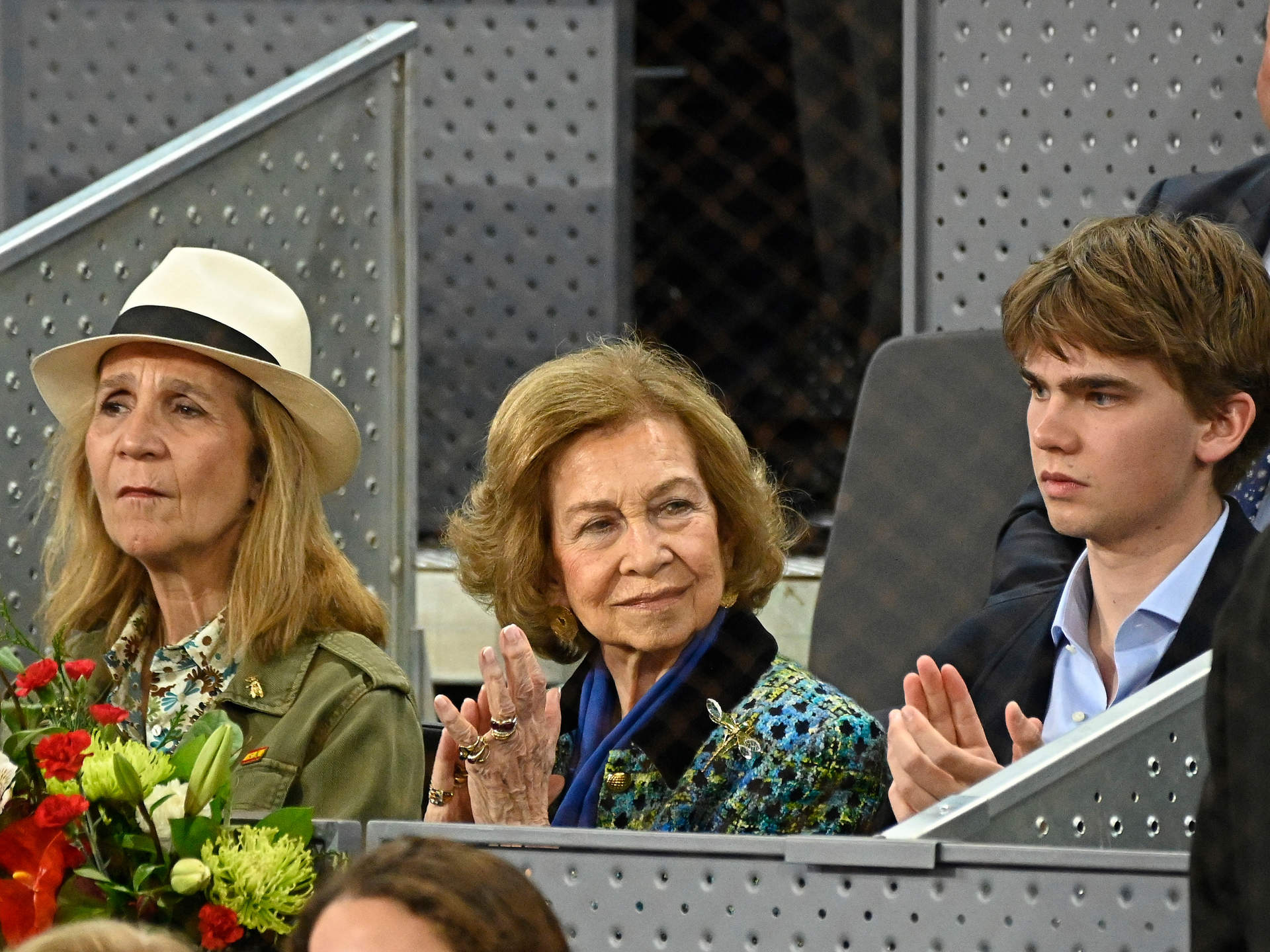 La reina Sofía y la infanta Elena coinciden con Victoria Federica en la final del Mutua Madrid Open