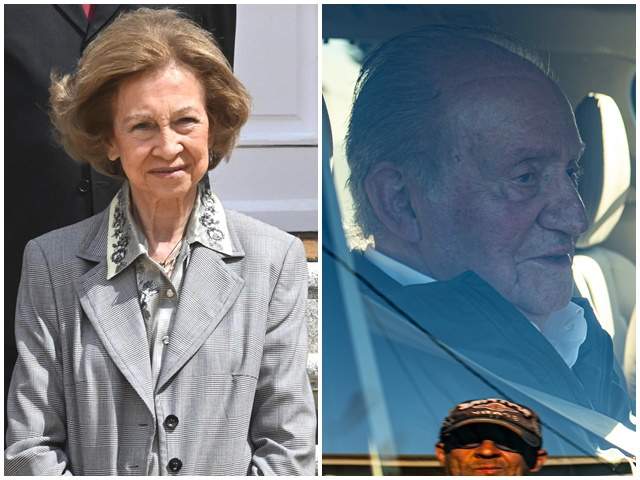 La Reina Sofía reaparece con su mejor sonrisa mientras el Rey Juan Carlos sigue en Sanxenxo