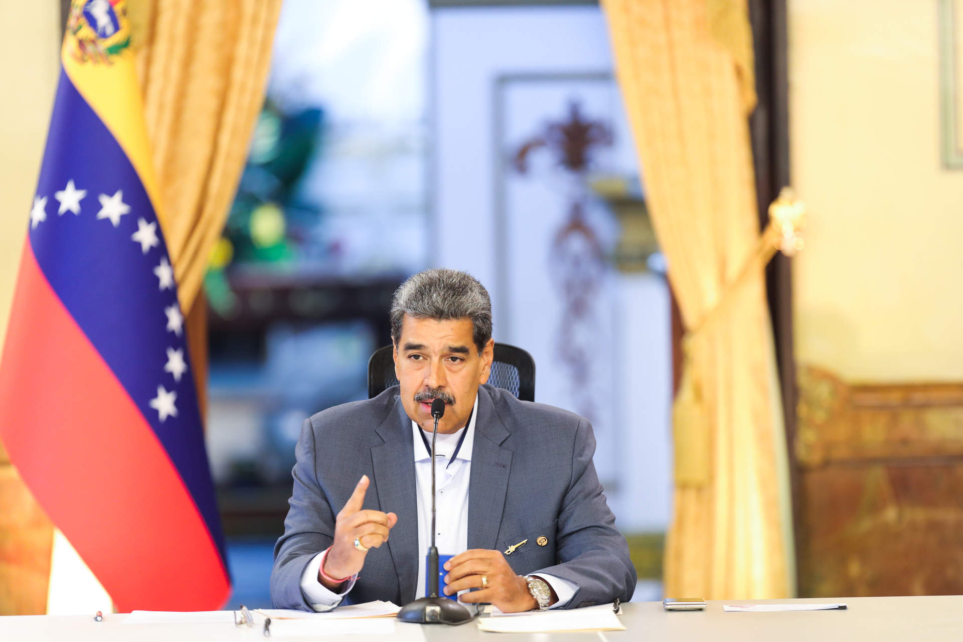 El presidente en funciones de Venezuela, Nicolás Maduro.