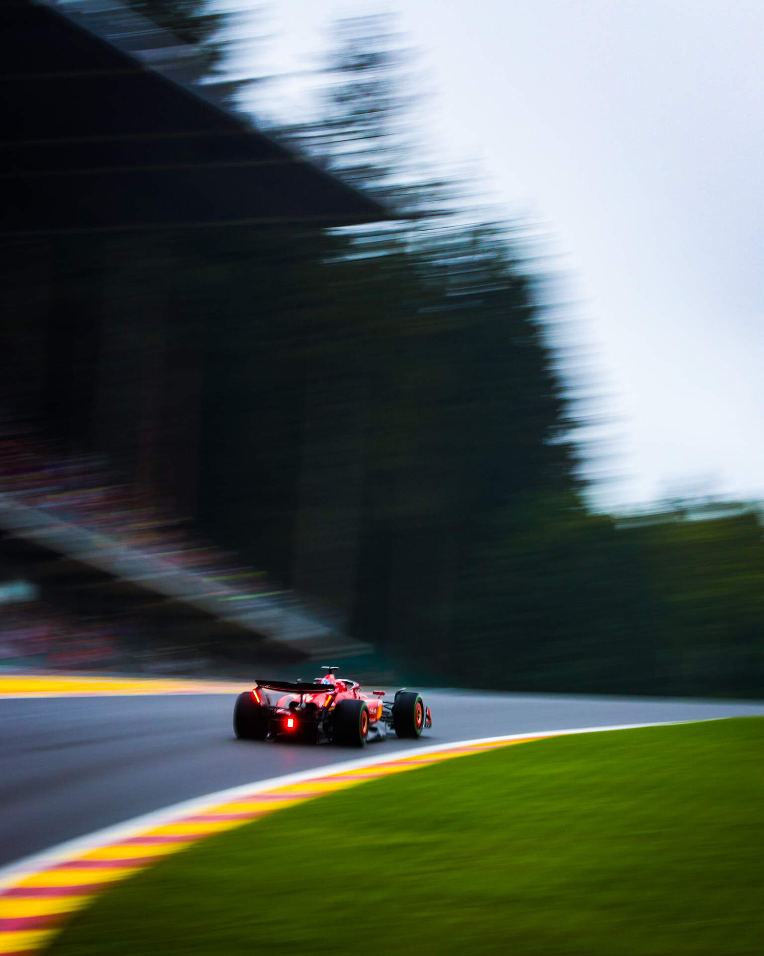 16 LECLERC Charles (mco), Scuderia Ferrari SF-24, action during the Formula 1 Rolex Belgian Grand Prix 2024, 14th round of the 2024 Formula One World Championship from July 26 to 28, 2024 on the Circuit de Spa-Francorchamps, in Stavelot, Belgium - Photo Antonin Vincent / DPPI