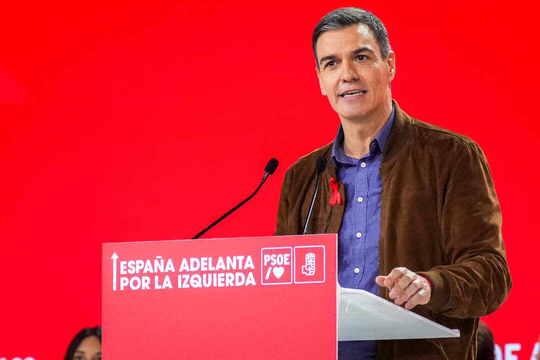 El Presidente del Gobierno, Pedro Sánchez, durante la clausura del 41º Congreso Federal del PSOE. (Foto: Francisco J. Olmo / Europa Press)