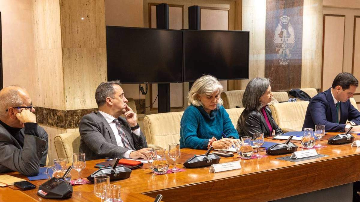 Reunión en el Ministerio de Defensa con los diputados de la Comisión de Defensa del Congreso (Foto: @Defensagob).