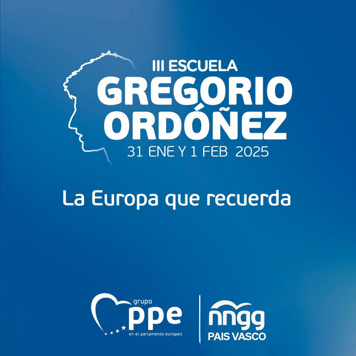 Cartel de la III Escuela Gregorio Ordóñez.