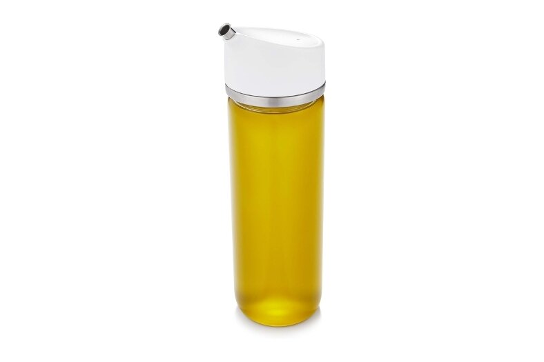 1. OXO Good Grips Aceitera y Vinagrera de Cristal con Dosificador de Precisión