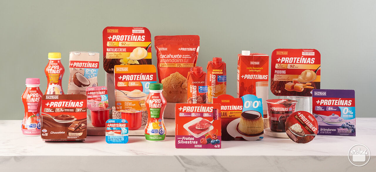 Fuente: Mercadona. “Proteínas Hacendado: delicioso sabor en cualquier lugar”. Publicado en info.mercadona.es. Accedido el 22 de abril de 2025.