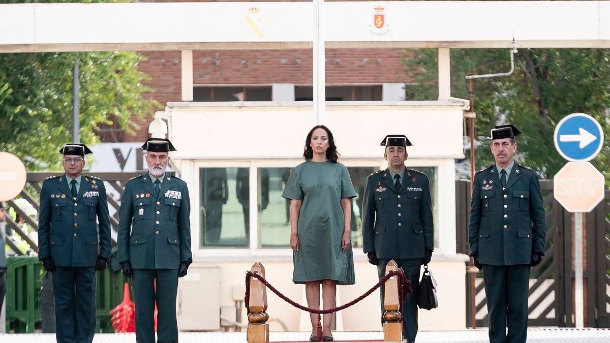 La directora general de la Guardia Civil, Mercedes González, en el Colegio de Guardias Jóvenes de Valdemoro (Firma: A. Pérez Meca / Europa Press).