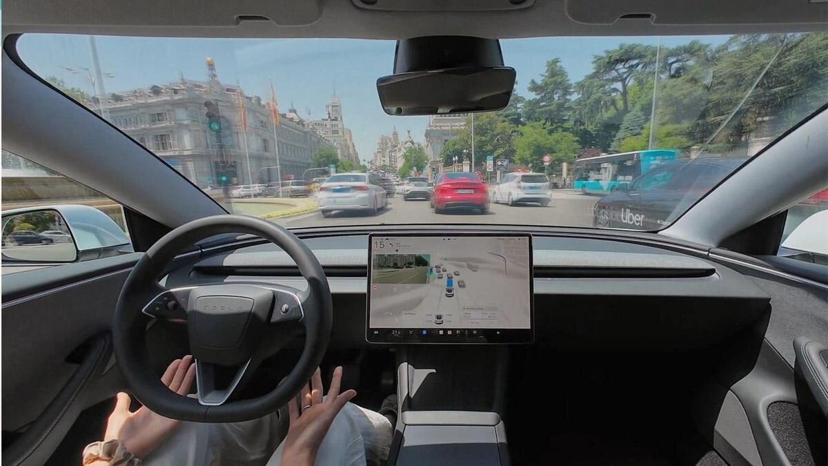 Tesla autopilot Madrid