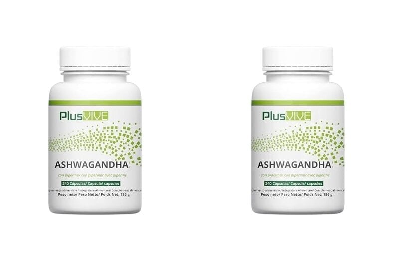 5. Plusvive – Ashwagandha con pimienta negra