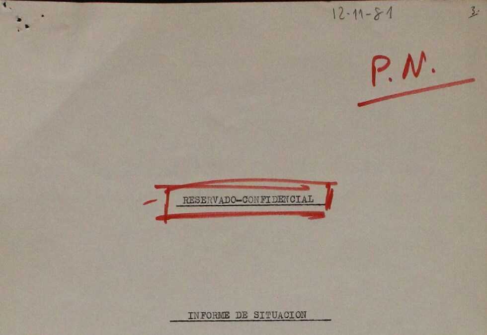 Informe desclasificado sobre la repercusión del 23-F en la Policía Nacional.