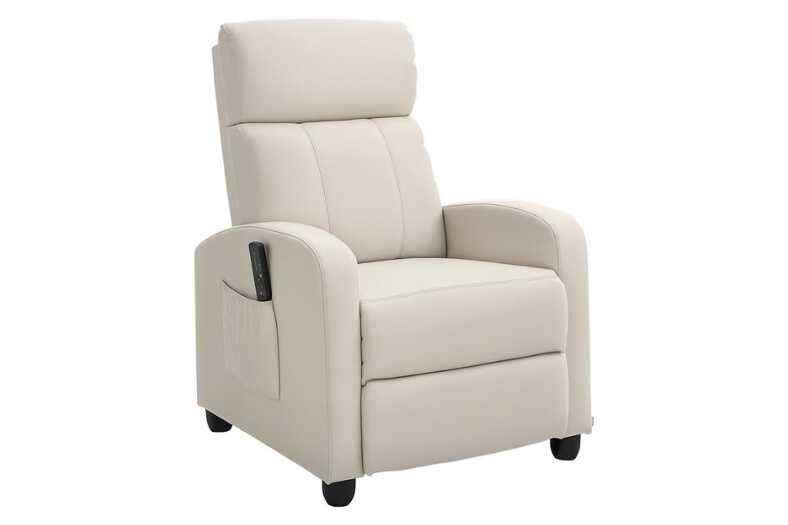 HOMCOM Sillón de Masaje Sillón Relax Reclinable con Mando a Distancia