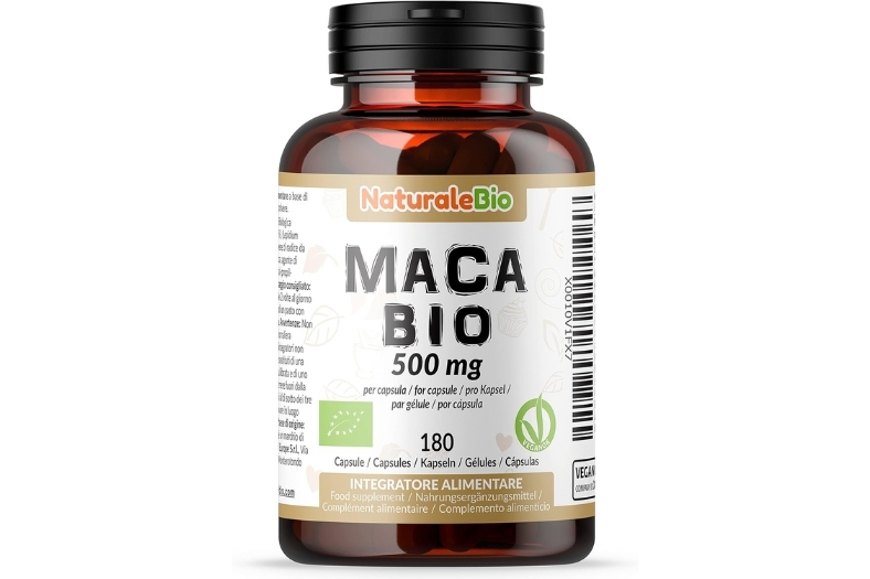 NaturaleBio, Maca andina ecológica en cápsulas 500 mg