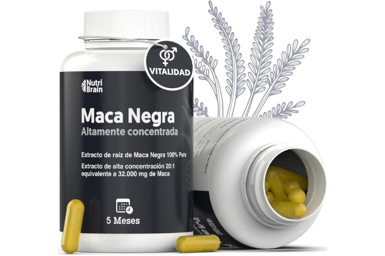 NUTRIBRAIN, Maca Negra Andina Pura 32.000 mg Ultraconcentrada