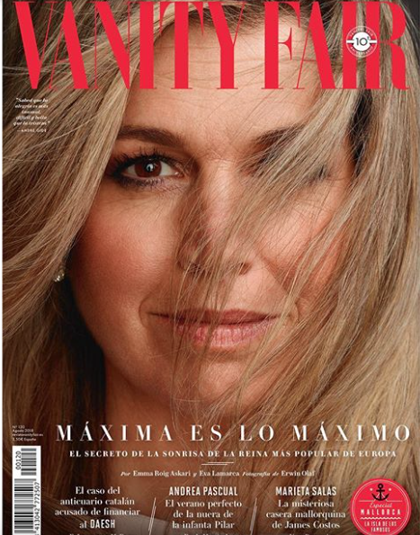 Máxima de Holanda en la portada de Vanity Fair España. 