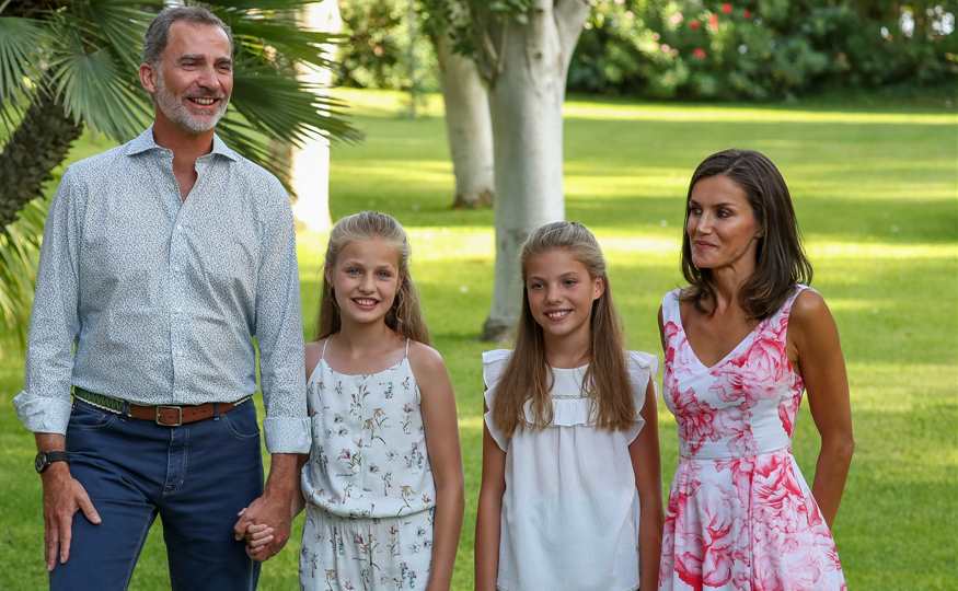 Los reyes en Marivent durante el verano de 2018. Foto de archivo. 