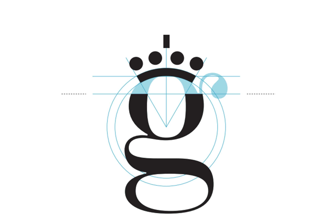 Construcción del logo de las Colecciones Reales.