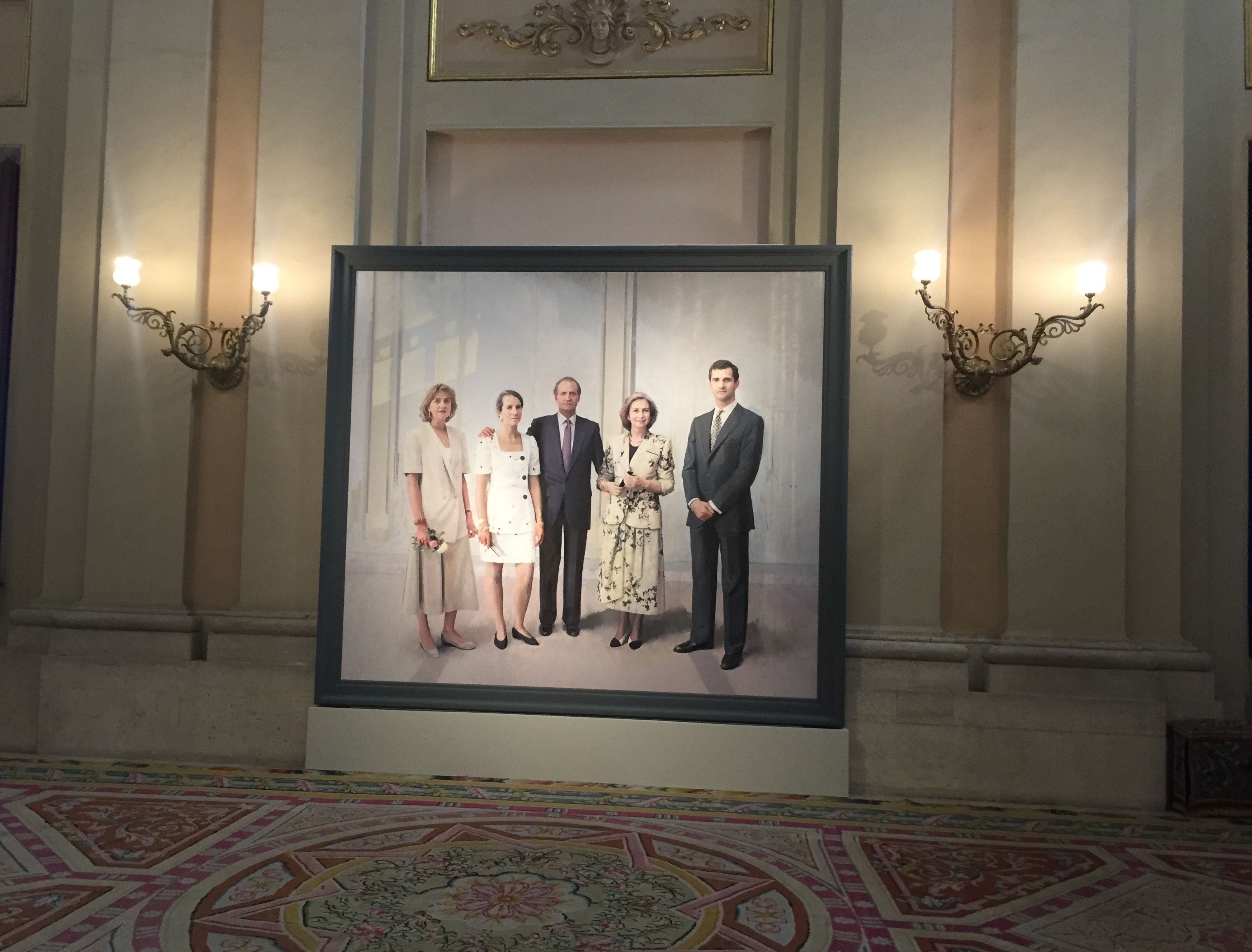 Retrato de Antonio López- La familia de Juan Carlos I.
