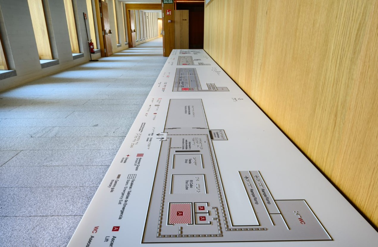 Plano táctil de la Galería