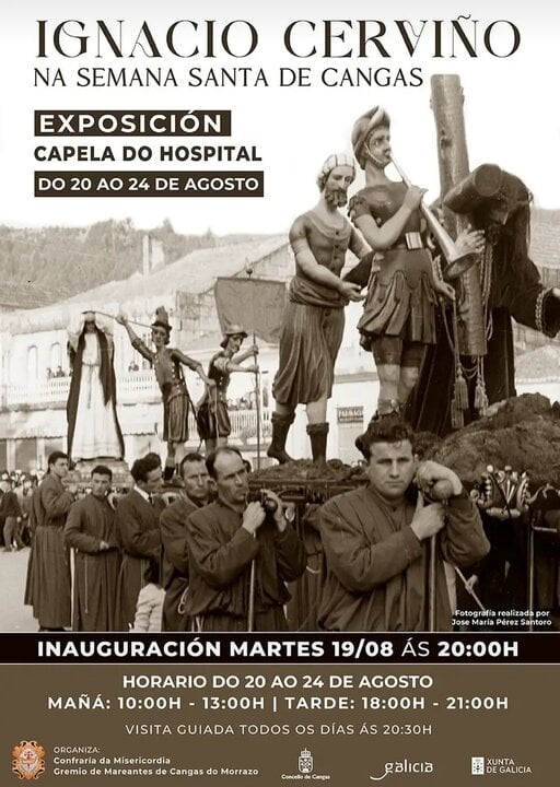Cartel de la exposición sobre Ignacio Cerviño.